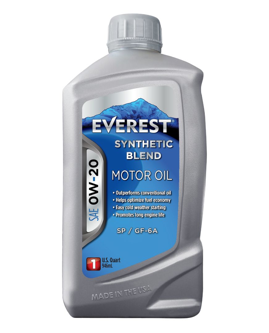 Everest Synthetic Blend SAE 0W-20 SP GF-6A Motor Oil